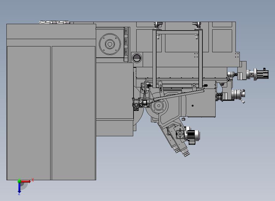 全自动送料系统磨削生产线俯视图