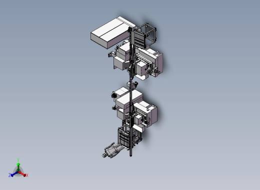 全自动送料系统磨削生产线正等轴测缩略图