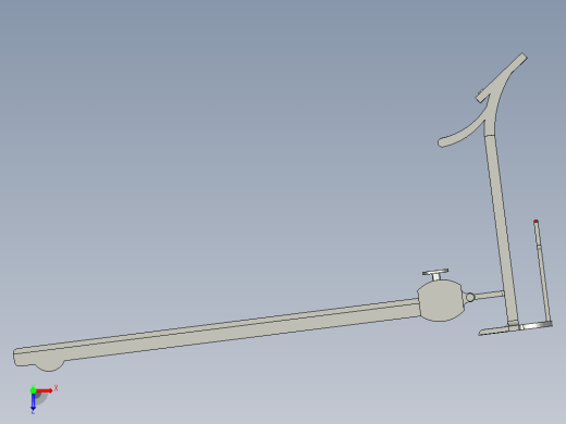 多功能跑步机设计（cad+pro+说明书）俯视缩略图