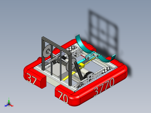 运输机器人3D模型stp