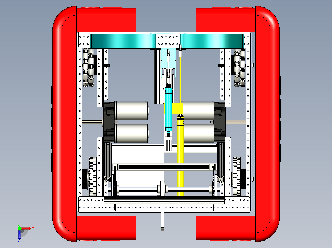 运输机器人3D模型stp俯视图