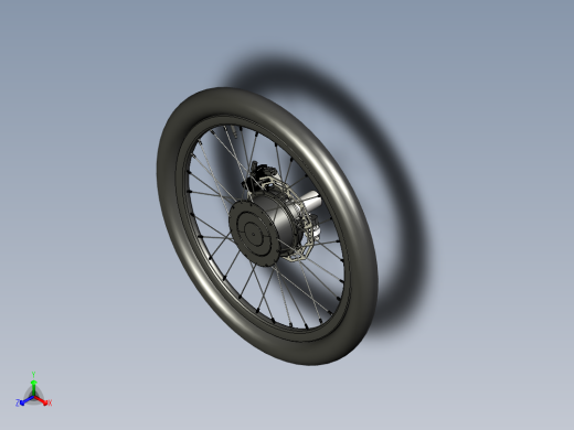 Forkless车轮结构3D图纸 STP格式正等轴测缩略图