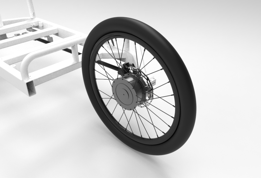 Forkless车轮结构3D图纸 STP格式