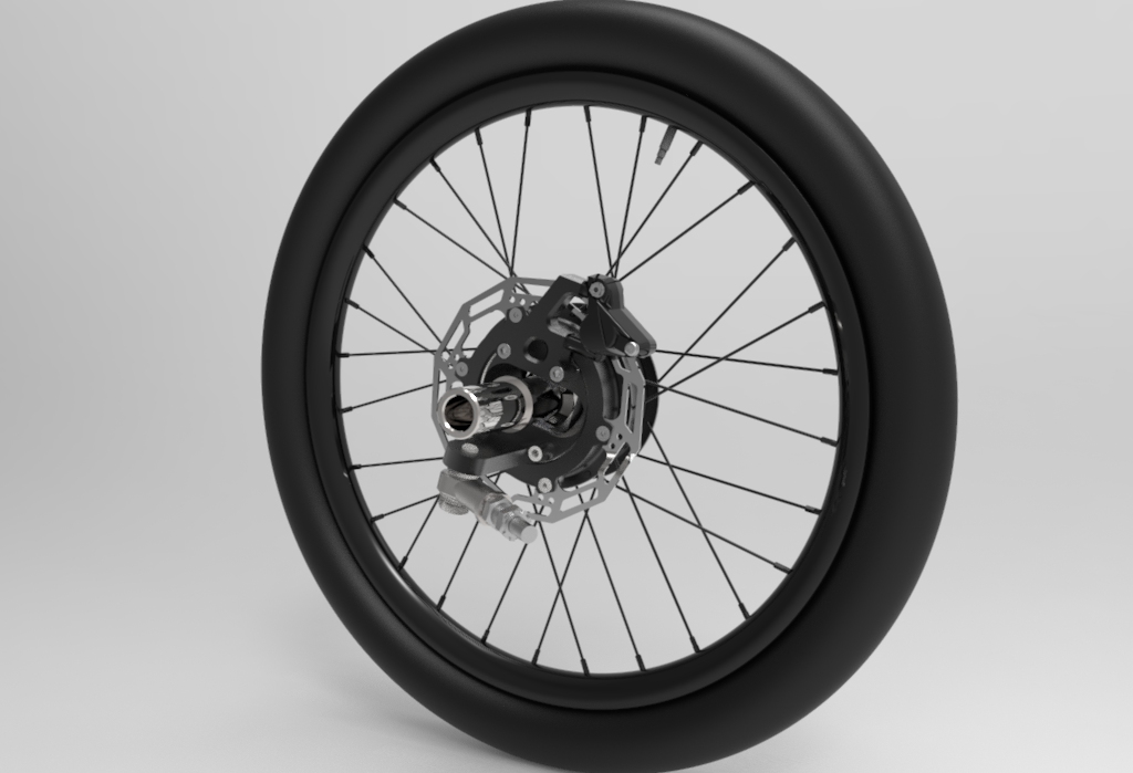 Forkless车轮结构3D图纸 STP格式