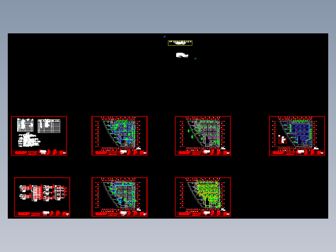 单层框架结构菜市场室内装修设计施工图cad图纸图纸