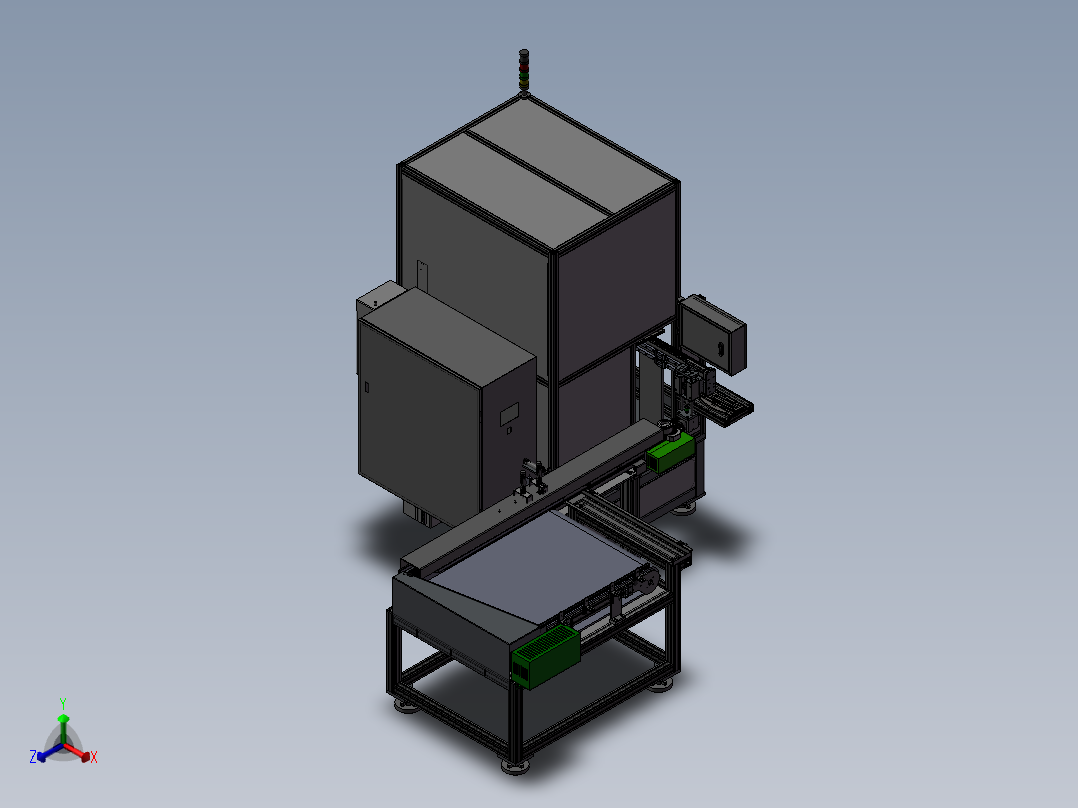 轴承自动压装机sw2014正等轴测图
