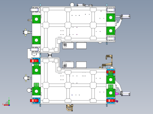 汽车前纵梁连接板总成焊接夹具设计后视缩略图