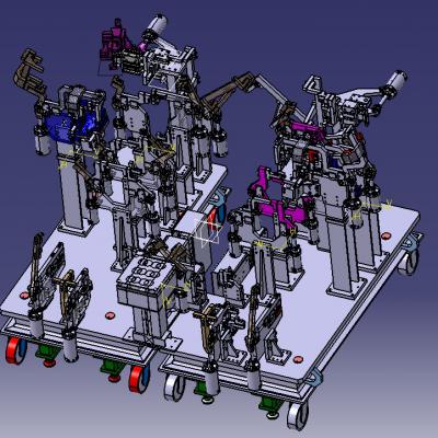 汽车前纵梁连接板总成焊接夹具设计