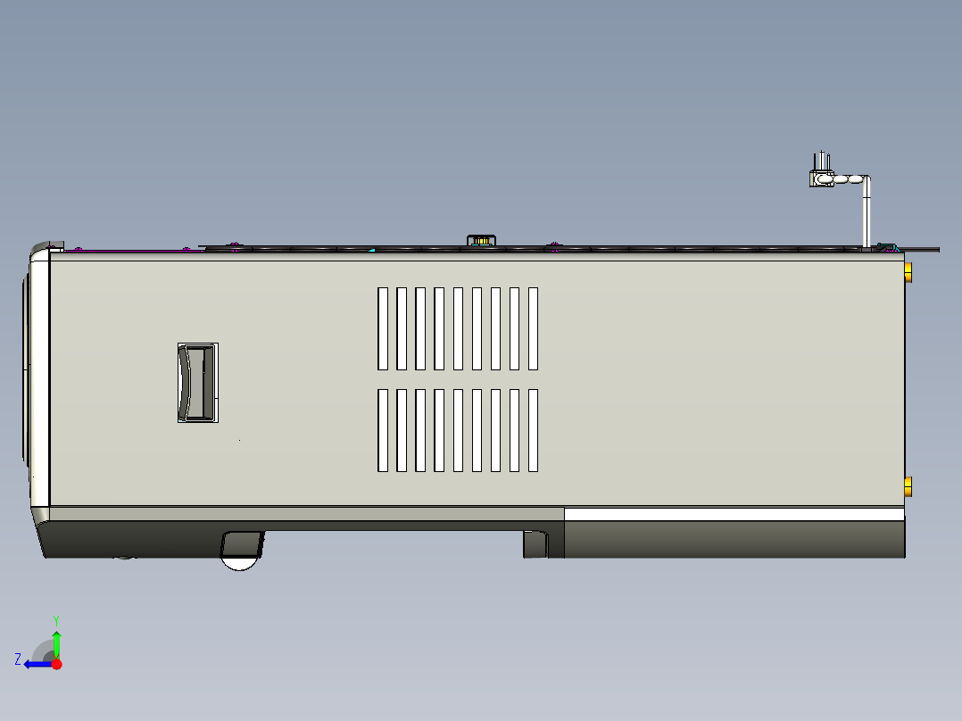 全自动饮水机右视图