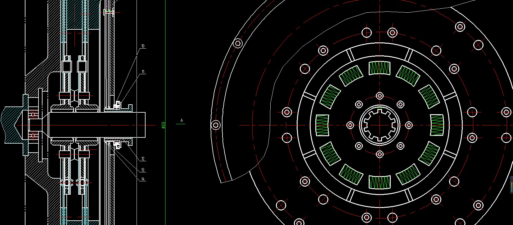 双从动盘膜片离合器1173775