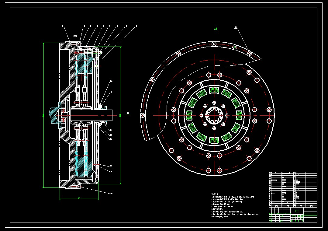 双从动盘膜片离合器1173775
