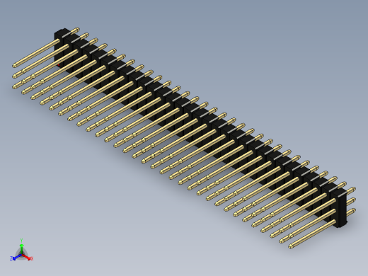彩色公头100mil（2.54mm）系列-DS1021_black_3x31p_100mil_Type5_rev1.0