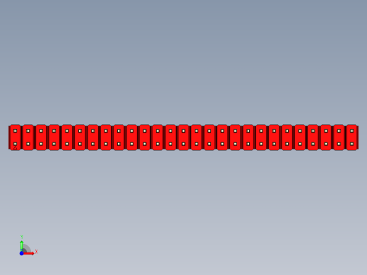 彩色公头100mil（2.54mm）系列-DS1021_red_2x27p_100mil_Type19_rev1.0前视缩略图