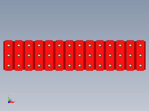 彩色公头100mil（2.54mm）系列-DS1021_red_3x14p_100mil_Type5_rev1.0前视缩略图