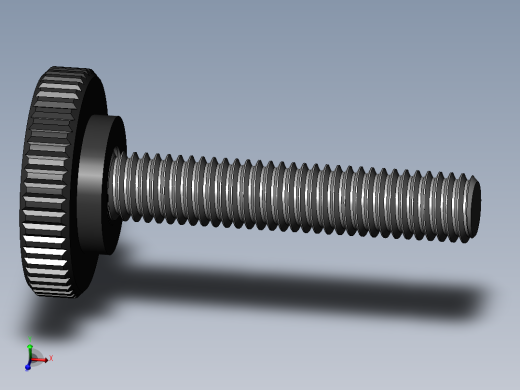 滚花旋钮-Knurled Knob 10-32x0.625x1.000.SLDPRT