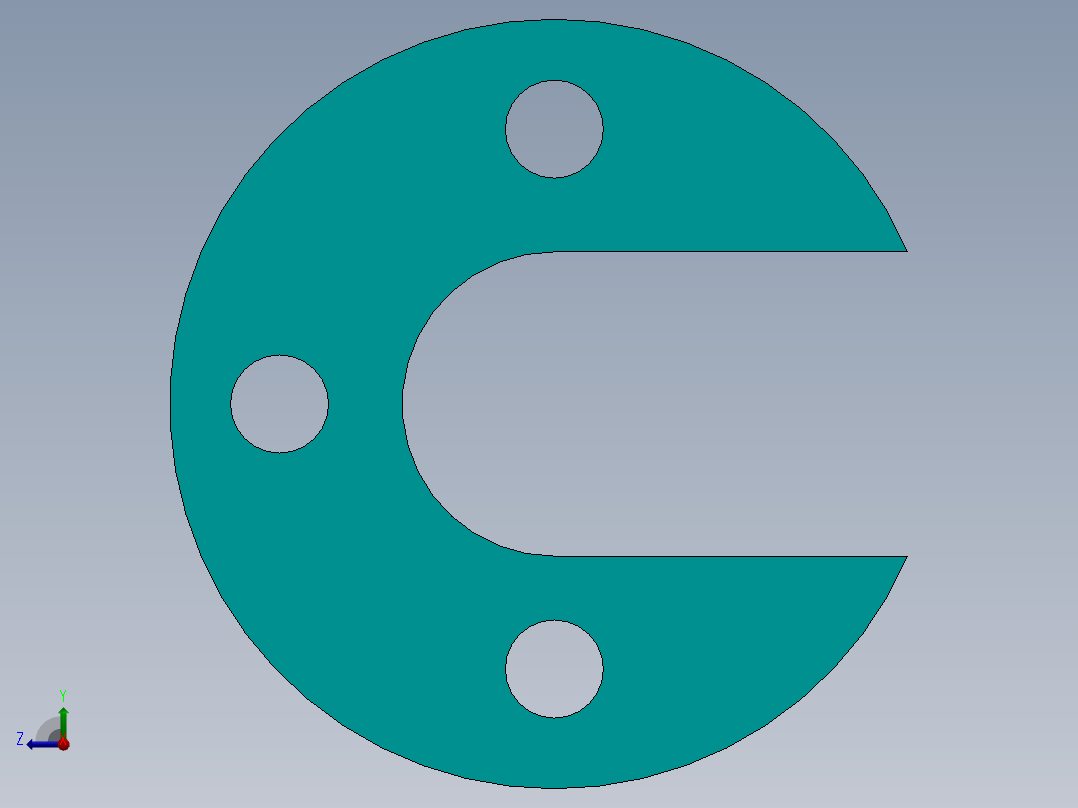 SW建模练习题-exercise 112右视图