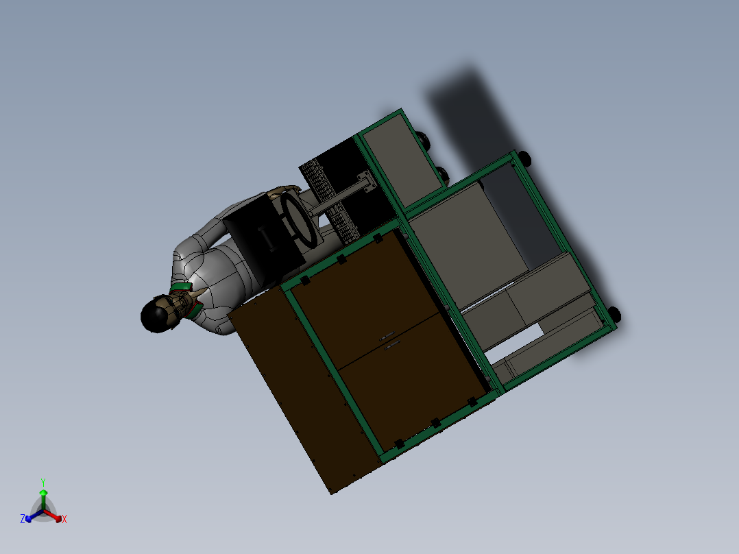测量机正等轴测图