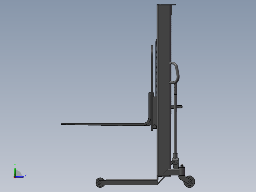 手动液压叉车左视缩略图