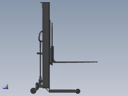 手动液压叉车右视缩略图