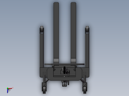 手动液压叉车俯视缩略图