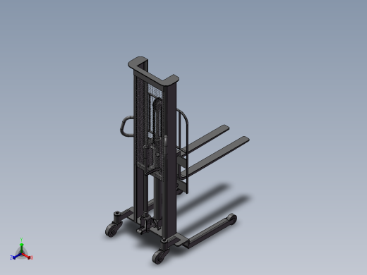手动液压叉车正等轴测缩略图