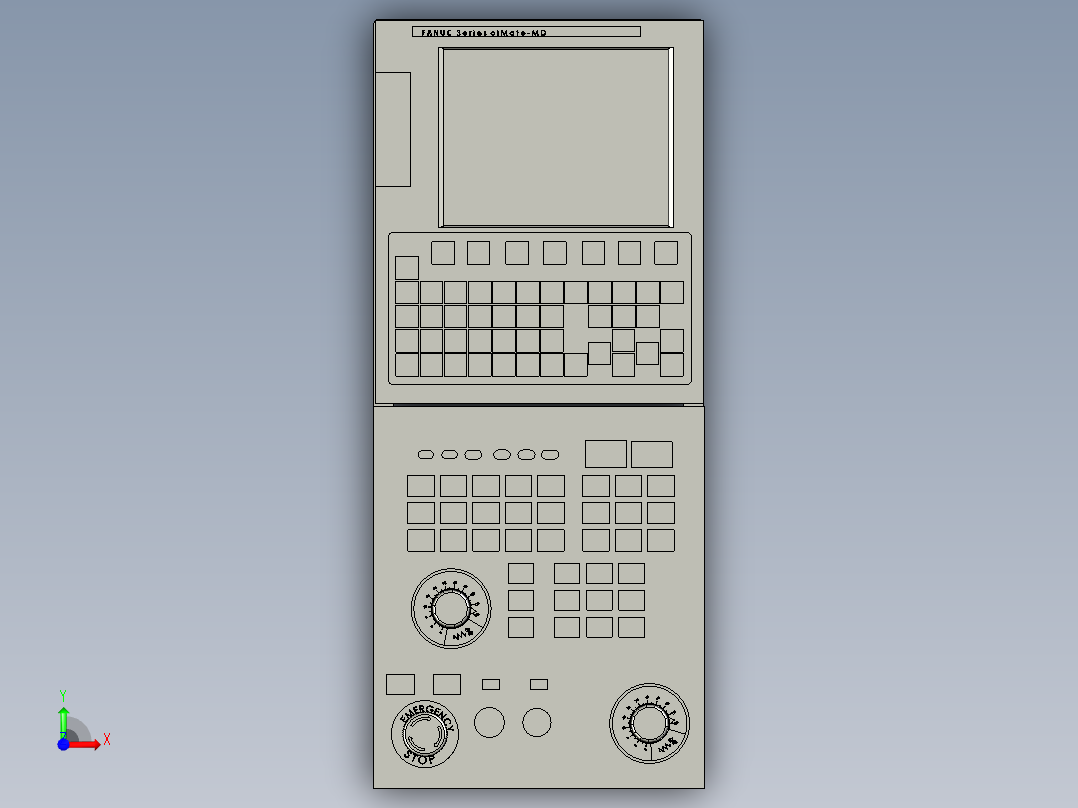 fanuc控制面板前视图