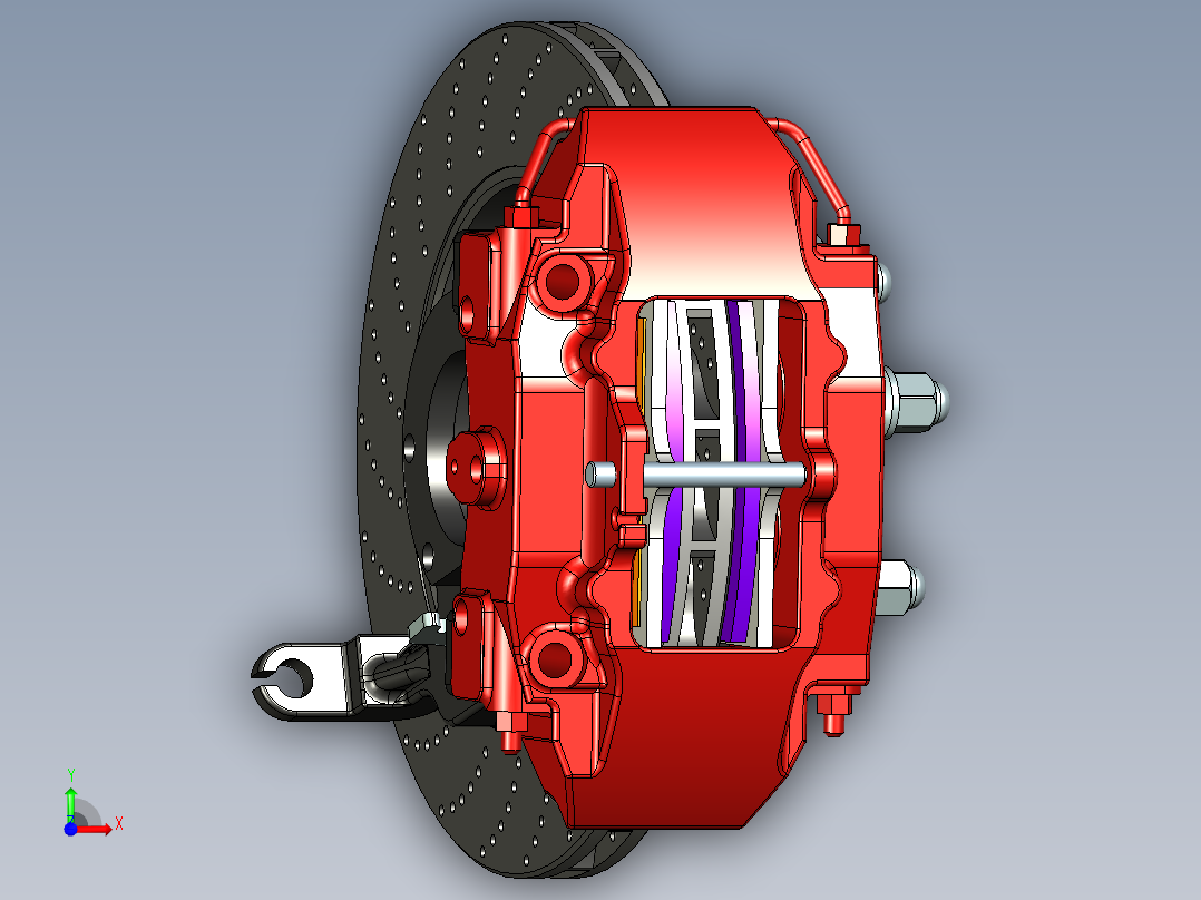 制动器 (60)前视图