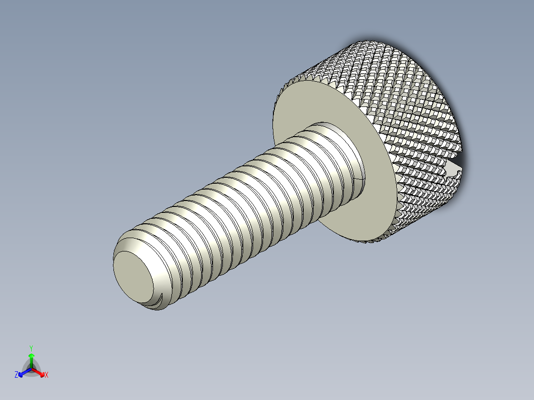 开槽滚花螺钉-M3 x 10mm