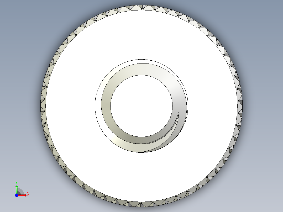 开槽滚花螺钉-M3 x 10mm前视图