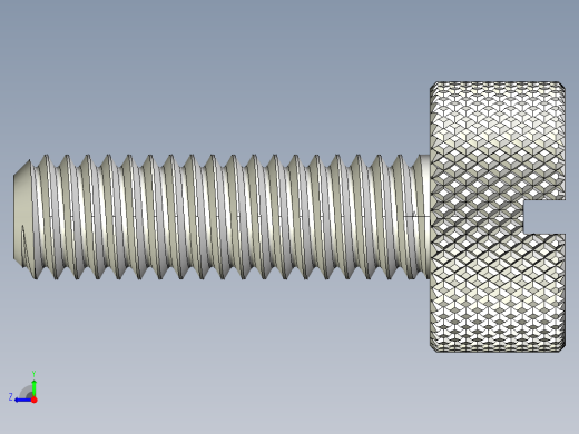 开槽滚花螺钉-M3 x 10mm右视缩略图