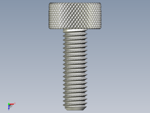 开槽滚花螺钉-M3 x 10mm俯视缩略图
