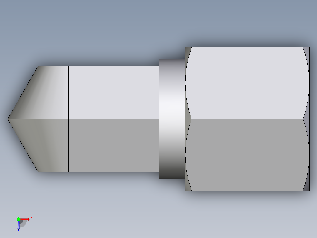 卡套式工业通用硬管接头EO_Male_stud_elbow_WE08SR71俯视图