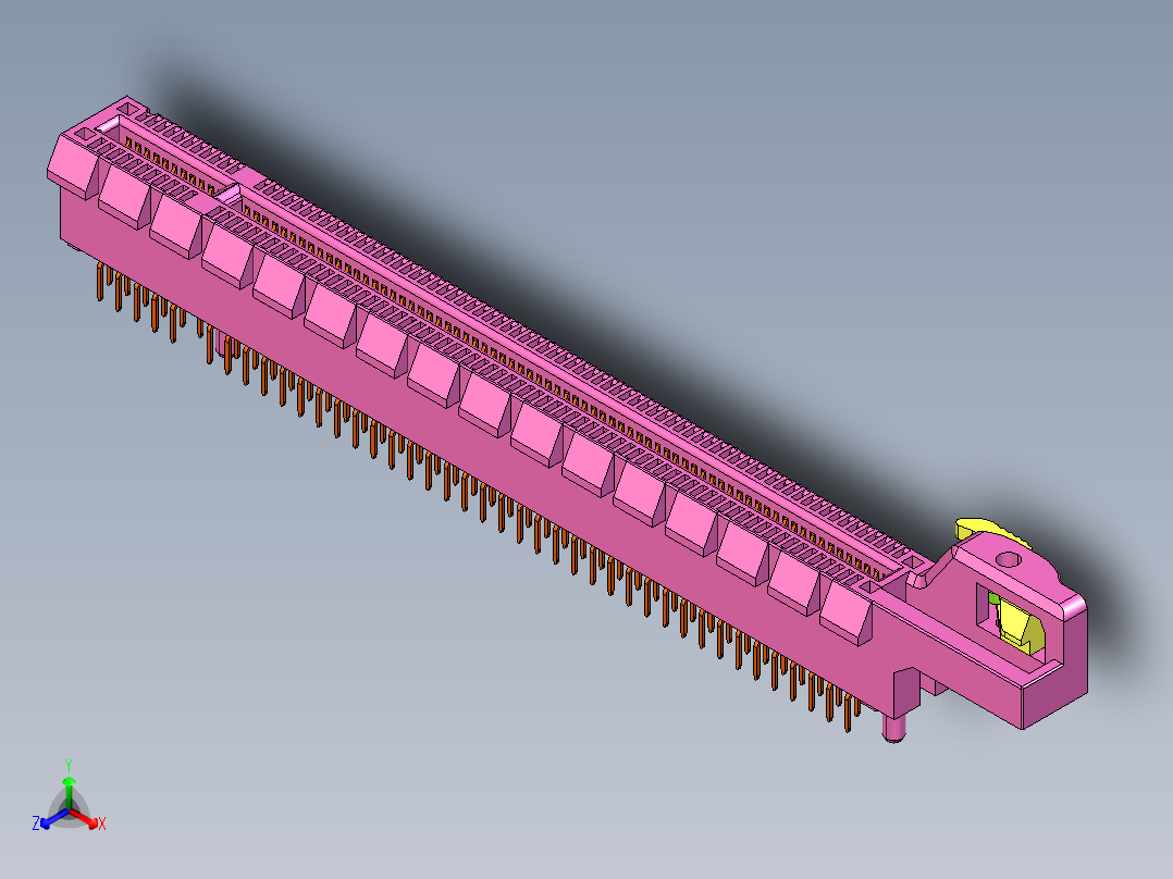 PCI Express X16连接器类型1-5型号2EG78211-D7DL-4F主视图