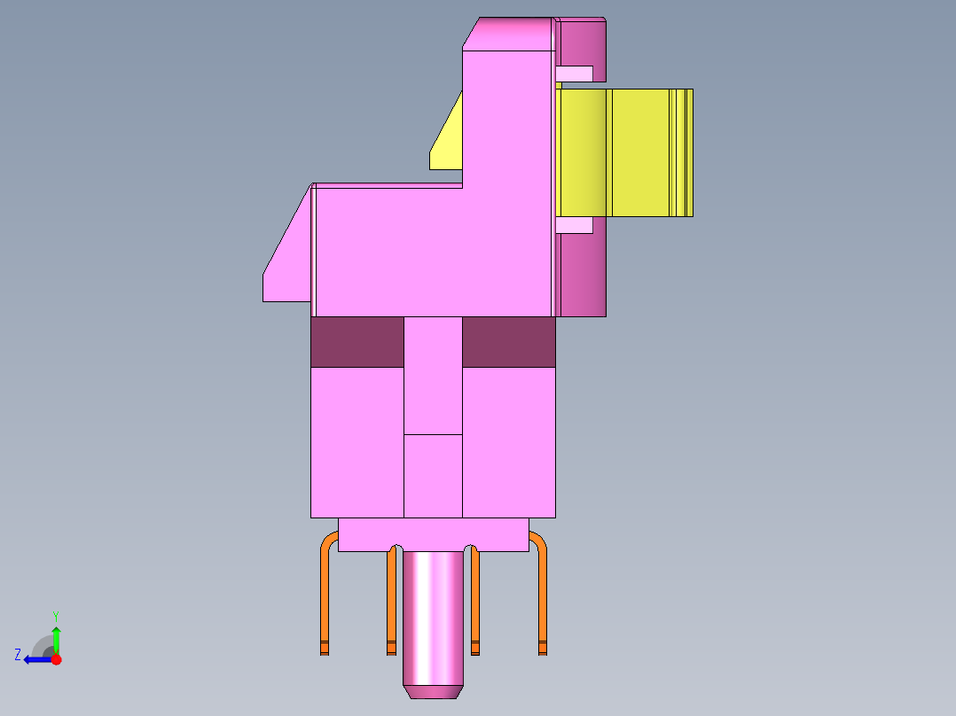 PCI Express X16连接器类型1-5型号2EG78211-D7DL-4F右视图