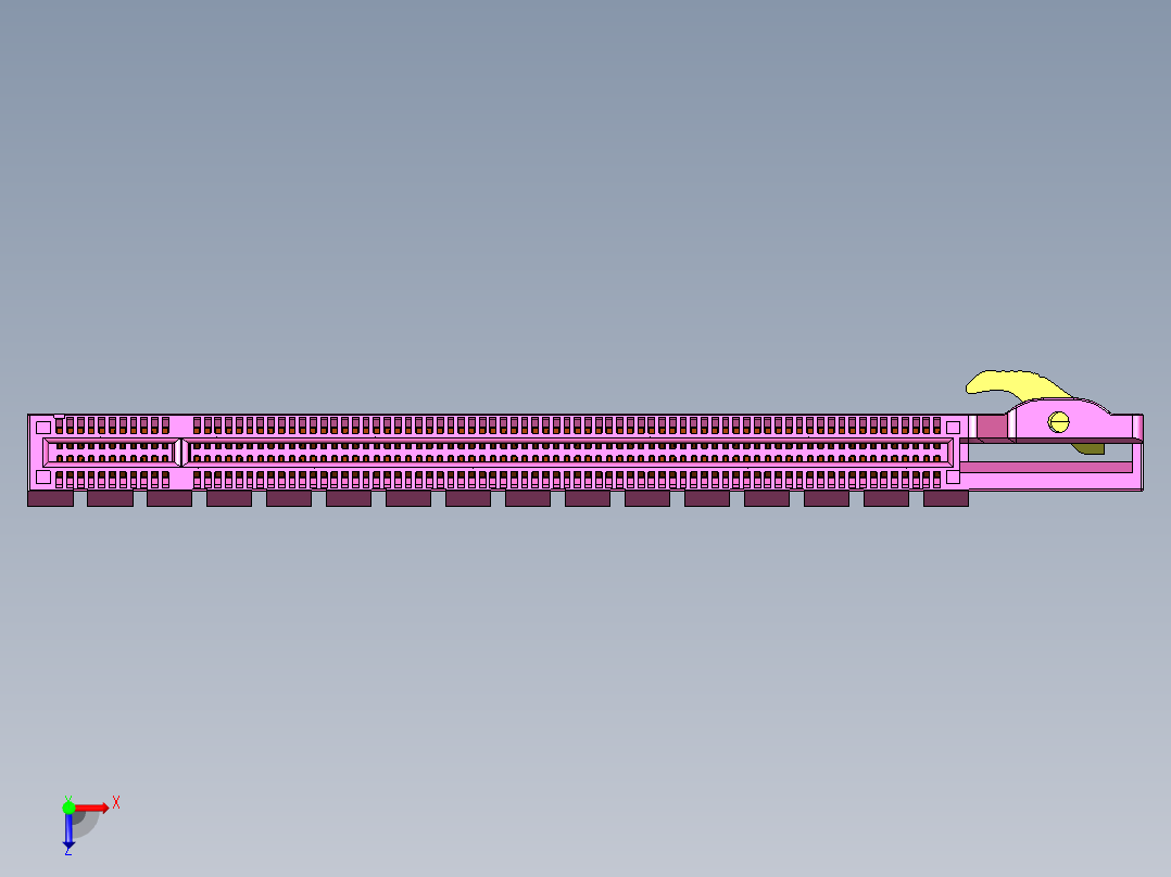 PCI Express X16连接器类型1-5型号2EG78211-D7DL-4F俯视图