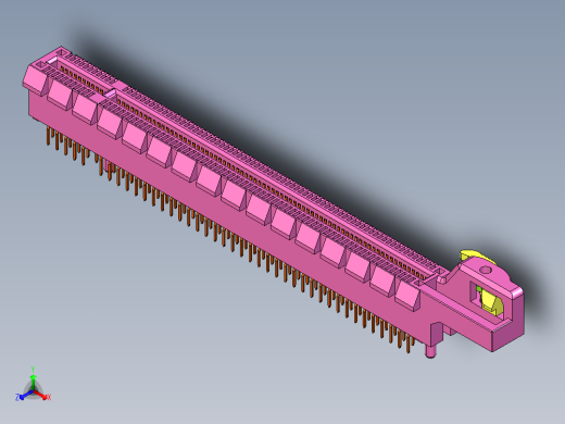 PCI Express X16连接器类型1-5型号2EG78211-D7DL-4F正等轴测缩略图