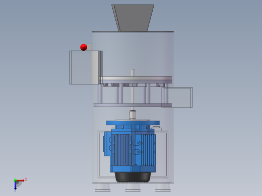 板栗脱皮机俯视缩略图