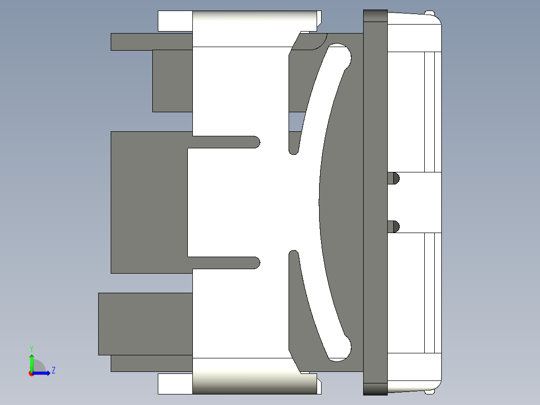 基恩士AP-A01_kc图纸模型左视图