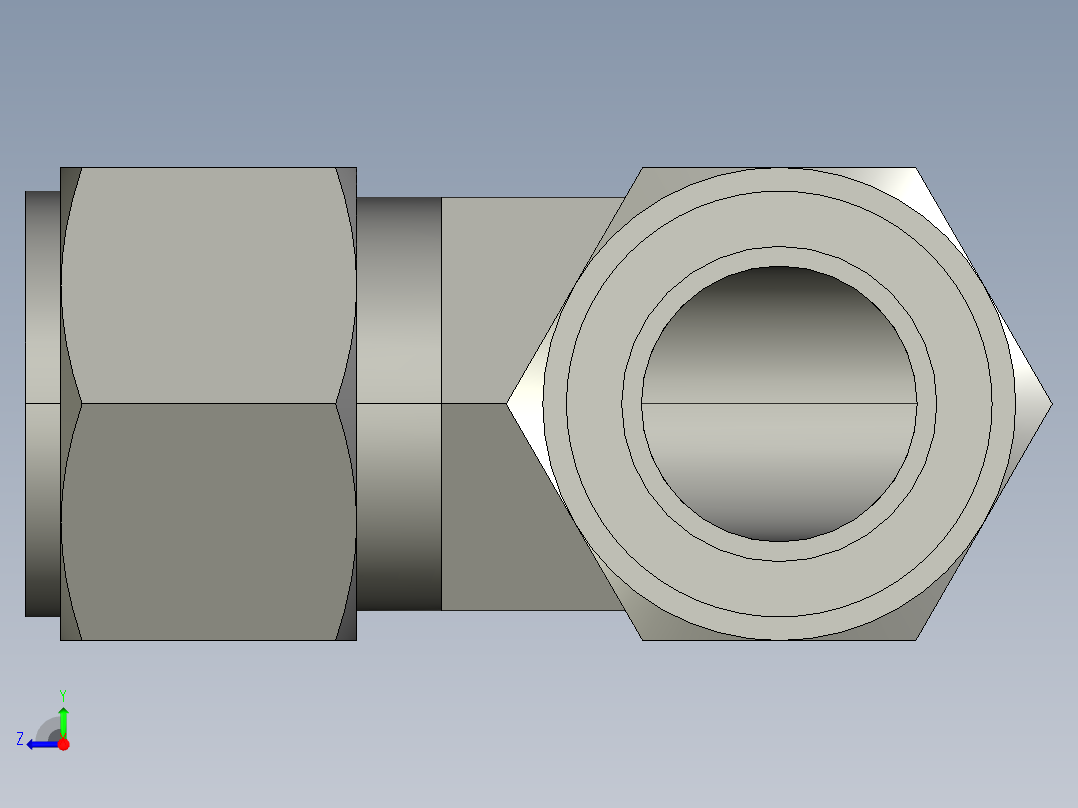 卡套式工业通用硬管接头16_ebu-s右视图