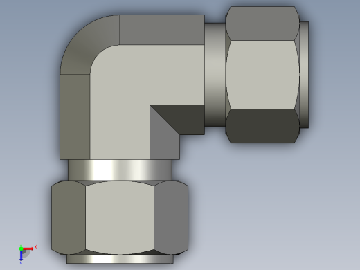 卡套式工业通用硬管接头16_ebu-s俯视缩略图