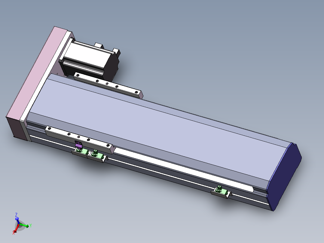 电动滑台模组SDM136右折模型