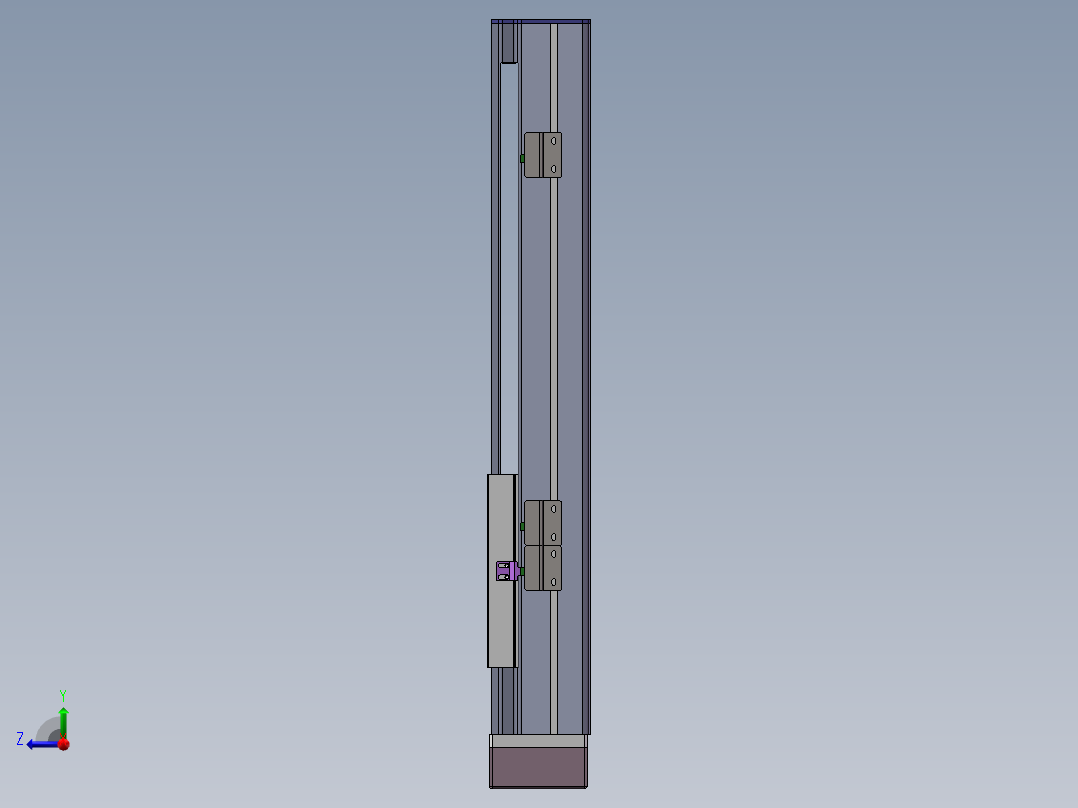电动滑台模组SDM136右折模型右视图