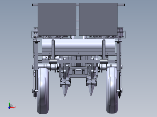 移栽机总装模型和二维前视缩略图