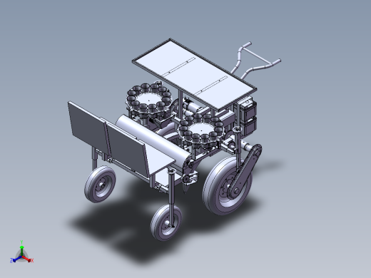 移栽机总装模型和二维正等轴测缩略图
