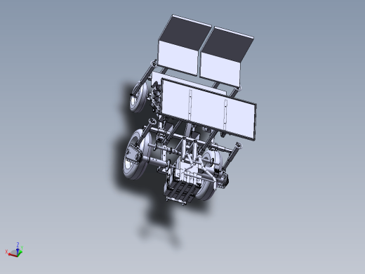 移栽机总装模型和二维缩略图