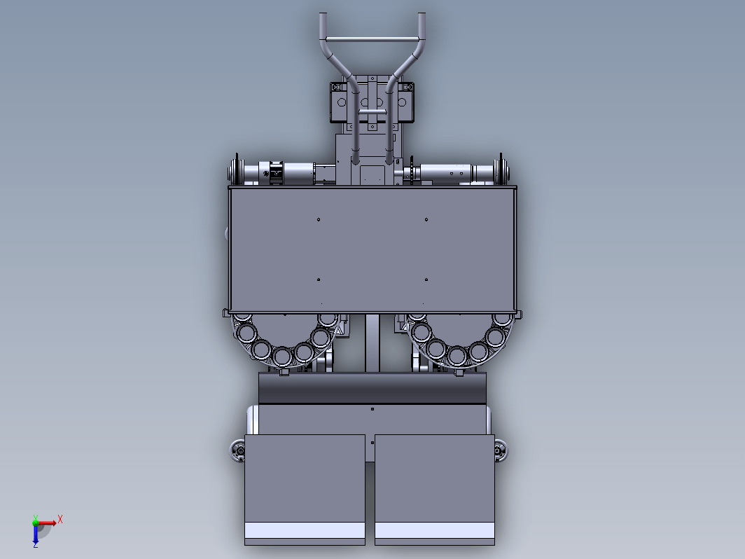 移栽机总装模型和二维