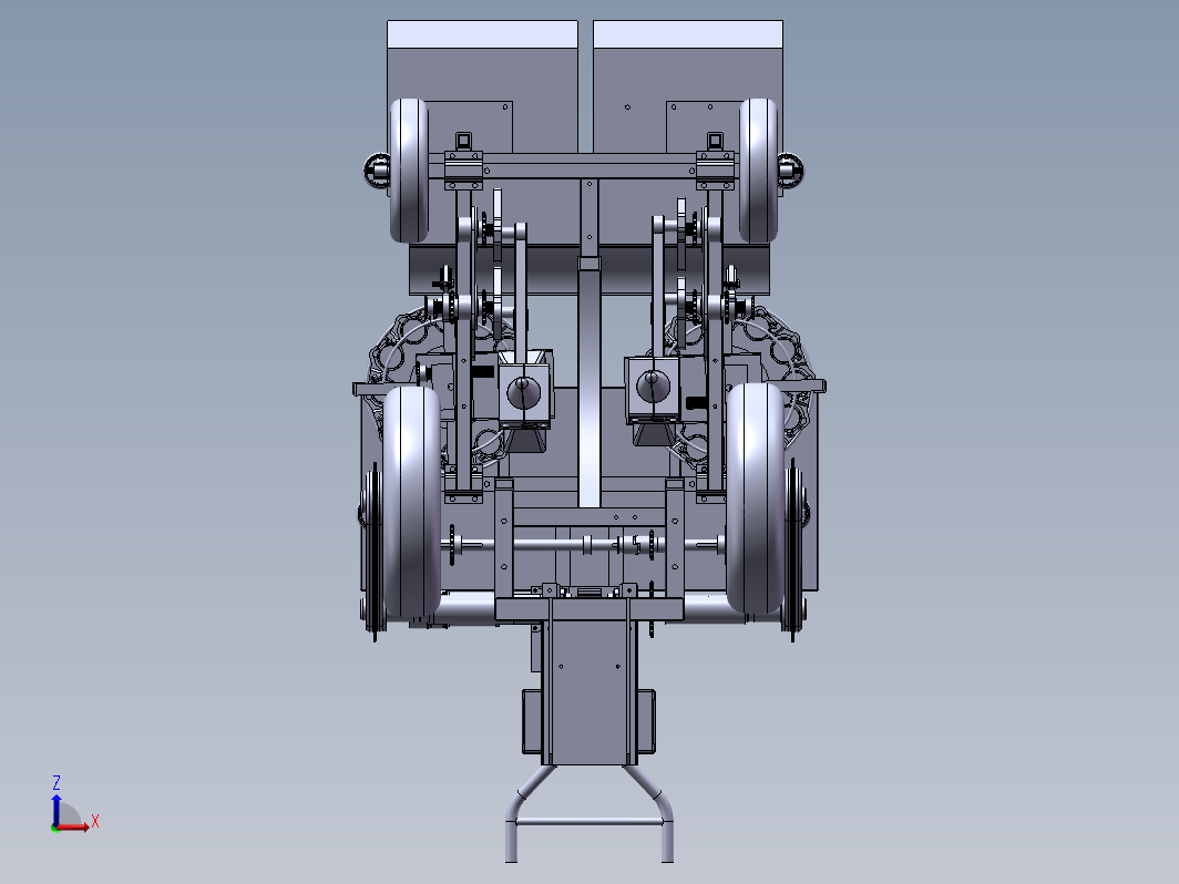 移栽机总装模型和二维