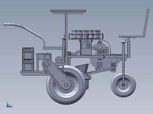 移栽机总装模型和二维缩略图
