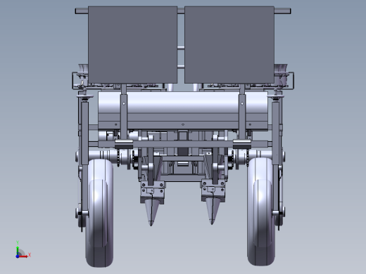 移栽机总装模型和二维缩略图