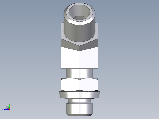 卡套式工业通用硬管接头EO_Adjustable_locknut_45_deg_elbow_VEE06LMOMDCF右视缩略图